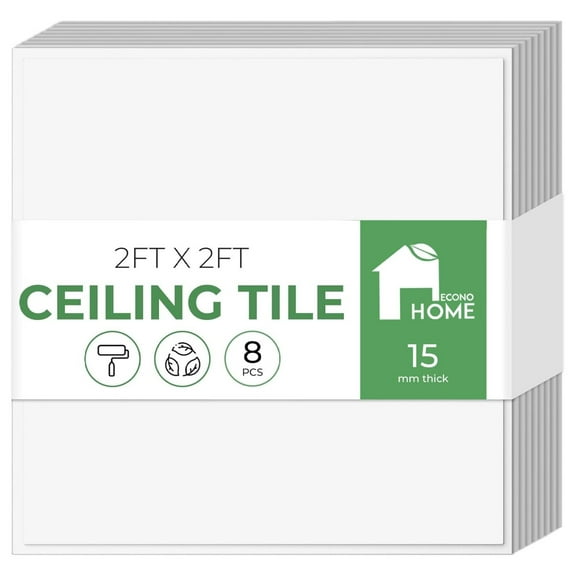 Aerolite Silicate Waterproof Ceiling Tiles - Non-Cementitious, Non-Combustible Cal-Si Panels with Densified Edges - Superior Durability, Thermal Insulation, Sound Absorption, 24x24