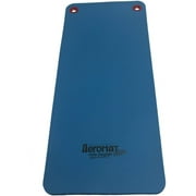 AEROMATS Aeromat Elite Workout Mat with Eyelets, 20" x 48" x 0.5", Phthalate-Free PVC Closed Cell Foam, Blue