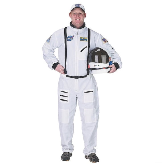 Aeromax Adult Astronaut Suit, with Embroidered Cap (Orange)