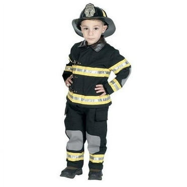 Aeromax Boys Black Green Stripe Firefighter Halloween Costume Suit 18M-10
