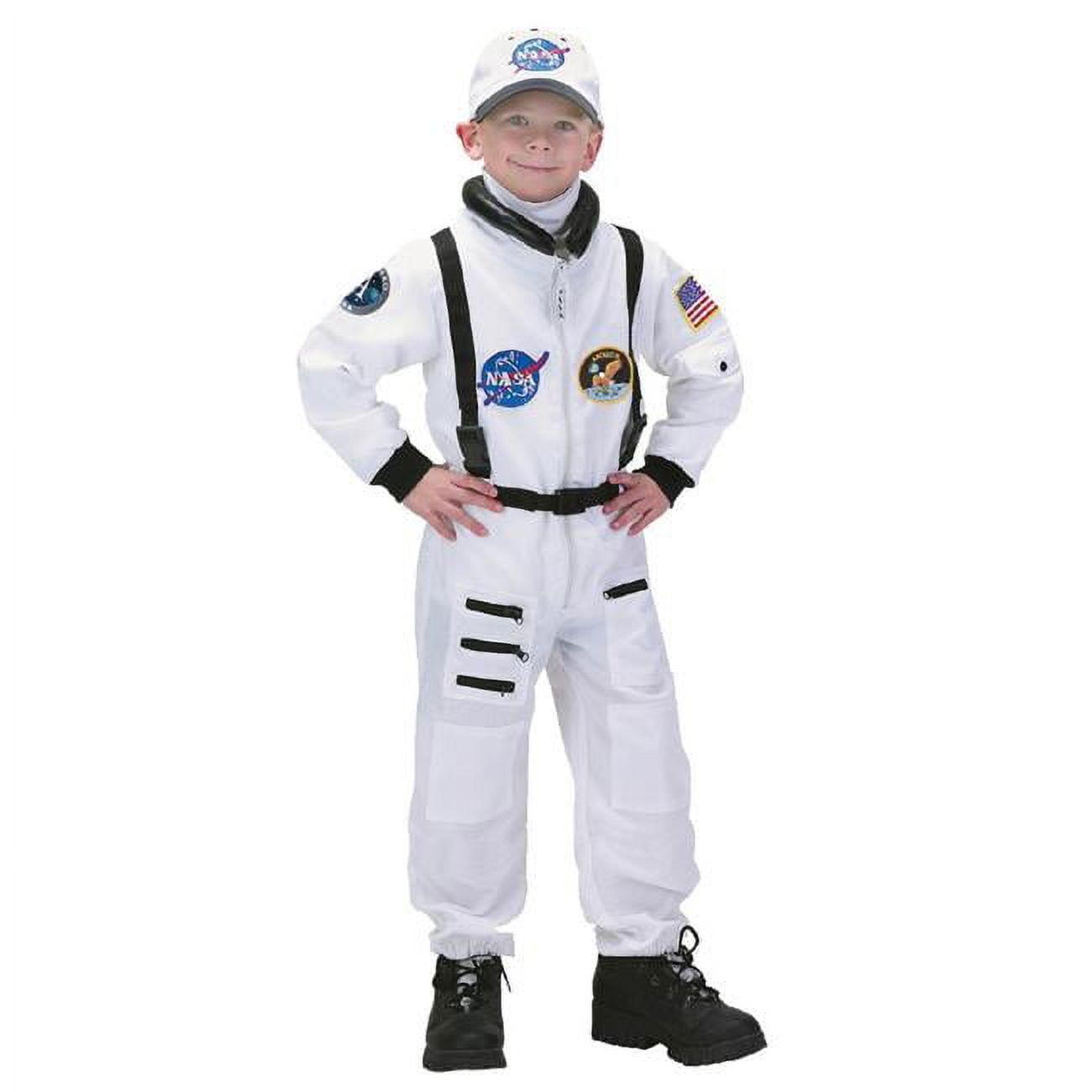 Morph Mens White Astronaut Costume Adult NASA Spaceman Space Suit Halloween  Halloween White L 