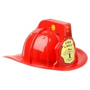 Aeromax Jr. Fire Fighter Red Helmet w/Lights & Siren Costume Hat Child One Size Unisex