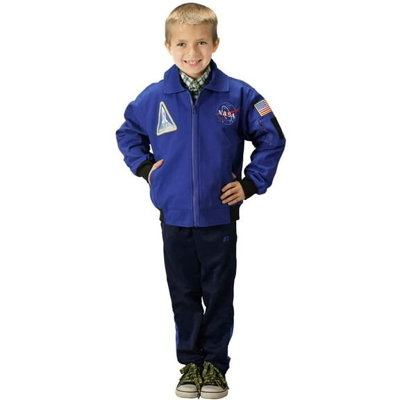 Aeromax Jr. Blue Astronaut Costume Flight Jacket | Size Youth Large