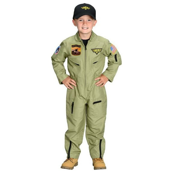 Classic Jr. Fighter Pilot Suit Kids Costume