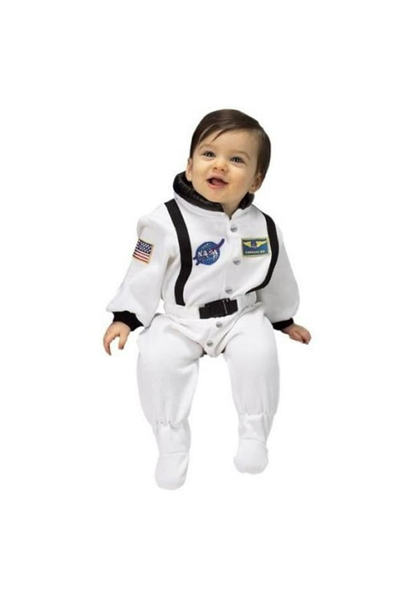 Jr Astronaut Suit - Size 6 To 12 Months - White