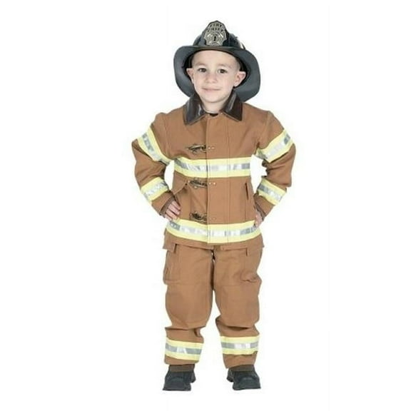 Aeromax Jr. Child Fire Fighter Suit, Tan, Boys Costume