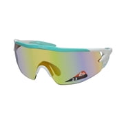 Aeromax Matte White Mint 12270 Sunglasses Modulator Brown Emerald Lens L