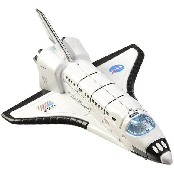 Aeromax Pull Back Space Shuttle, Boxed Die Cast, White