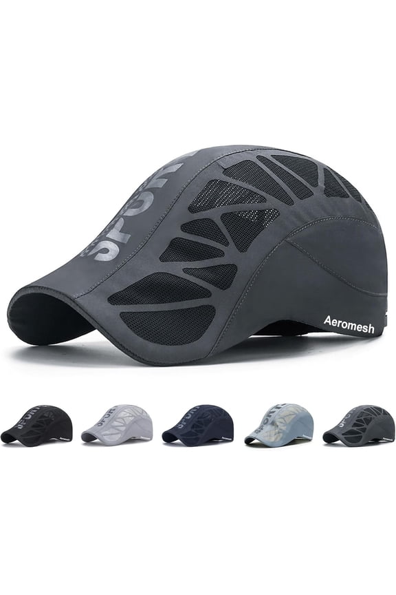 Sport Cap Breathable Mesh Baseball Hat, Low-Profile Fit, Adjustable Strap, Quick-Drying Fabric, Machine-Washable, Effective Sun Protection Outdoors