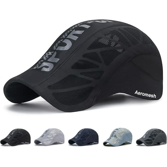Aeromesh Sport Cap Breathable Mesh Baseball Hat, Low-Profile Fit, Adjustable Strap, Quick-Drying Fabric, Machine-Washable, Effective Sun Protection Outdoors