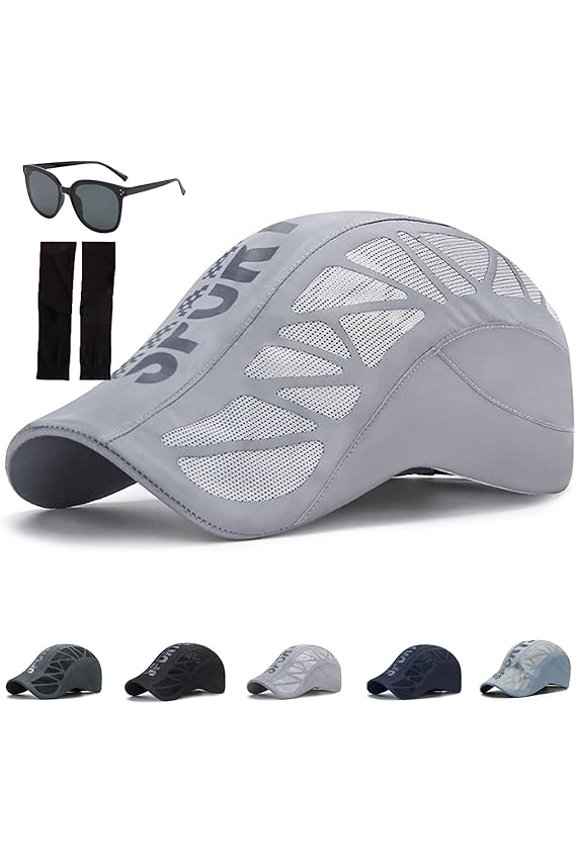 Aeromesh Sport Cap, Stead Essentials Ultra-Breathable Performance Mesh Cap for Men Lightweight, Quick-Dry, Adjustable Fit