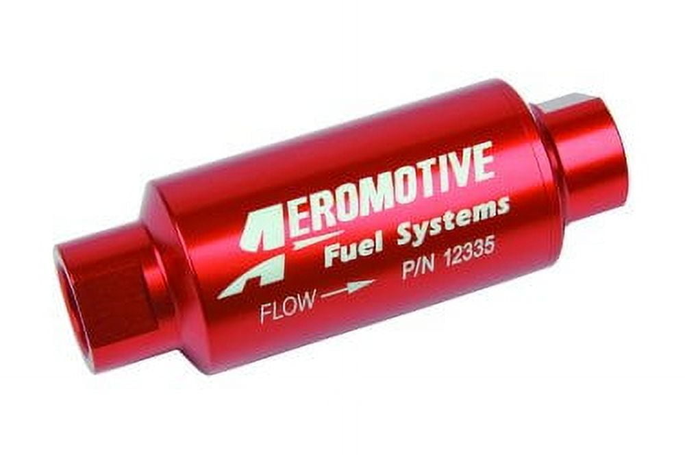 Aeromotive 10 AN 40 Micron Red Fuel Filter P/N 12335