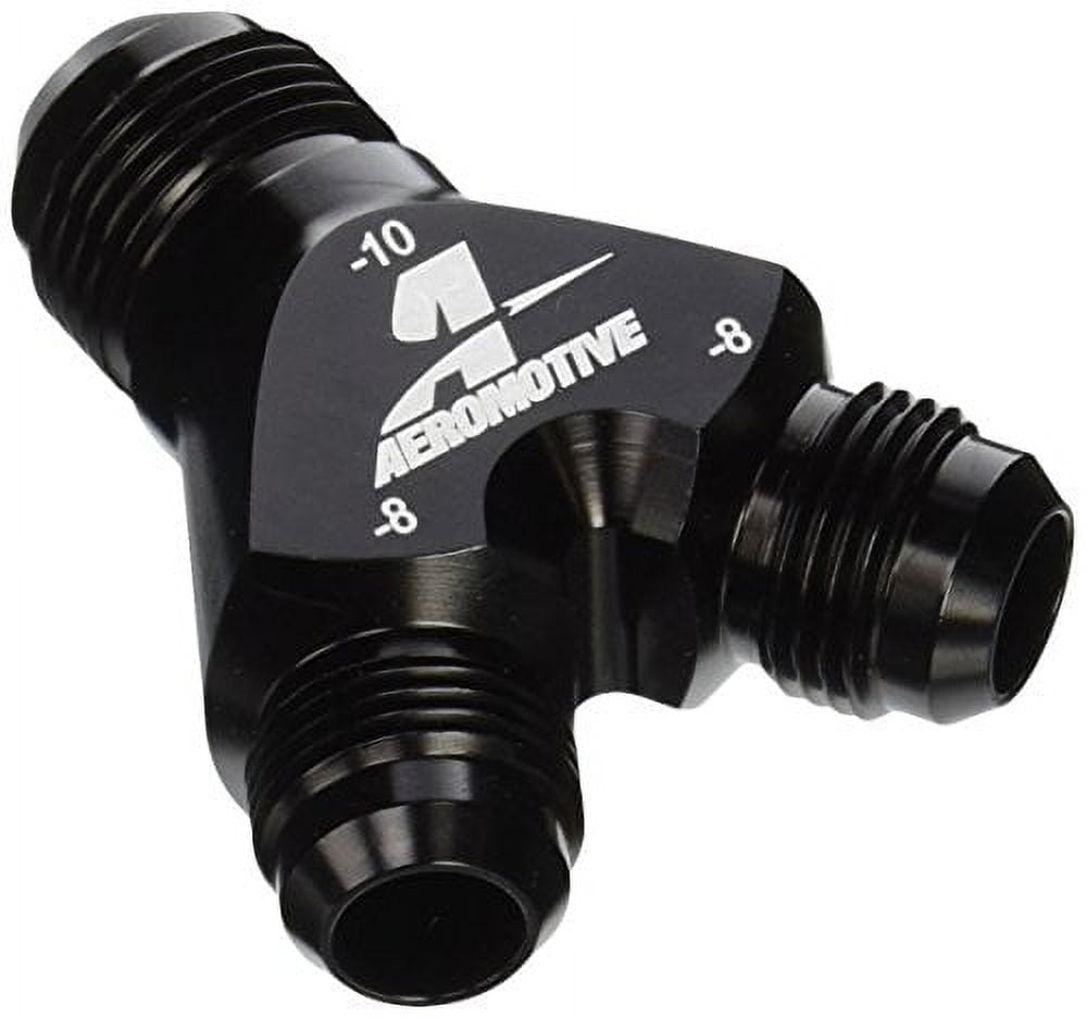 Aeromotive Y-Block Fitting 10an to 2 x -8an Aeromotive Y-Block Fitting 10an to 2 x -8an