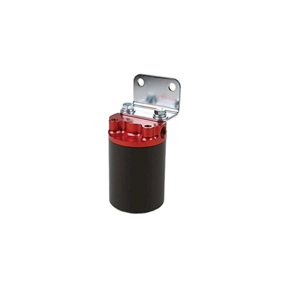 100 Micron, Red/Black Canister Fuel Filter