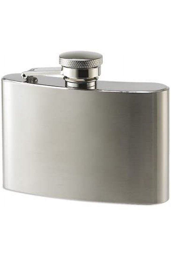 Aeropen International FK-604 4 oz. Brushed Rimless Stainless Steel Flask