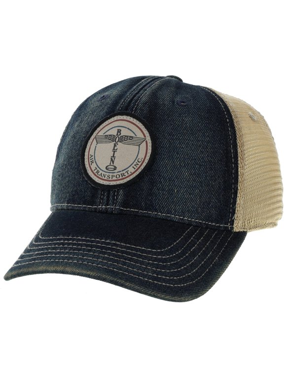 Boeing Air Transport Denim Trucker Hat, Navy/Khaki