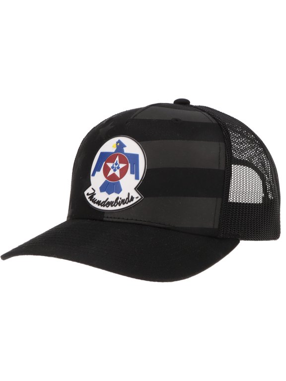U.S. Air Force Thunderbirds Trucker Hat with PVC Patch, Black