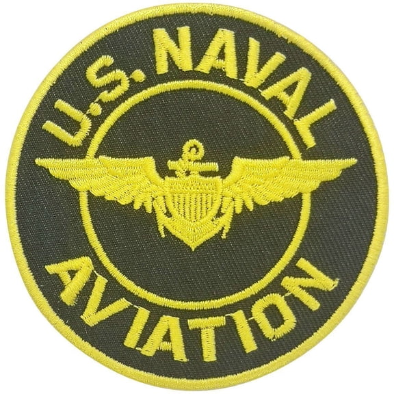 Aeroplane Apparel Company U.S. Naval Aviation Embroidered Iron-On Patch
