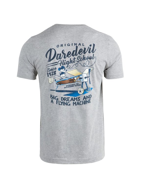 Unisex Grounded Aviators Society Daredevil Flight School T-Shirt, Athletic Heather