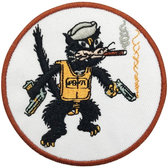 Aeroplane Apparel Company VPB-71 Black Cats Embroidered Iron-On Patch
