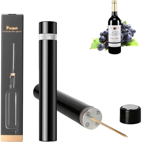 Aeropop Wine Opener, Aero Pop Wines Openers, Needle Type Wines Bottle Openers, Portable Air Pressure Wine Opener, for Home, Restaurant, Party (1, Silver)
