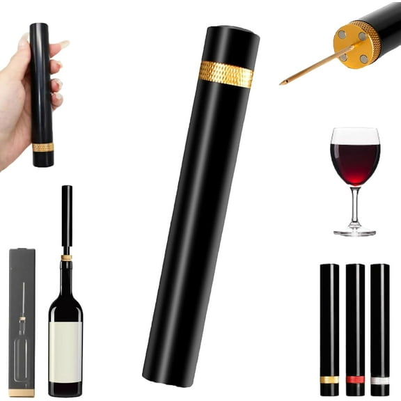 Aeropop Wine Opener, Loritia Wine Opener, Aero Pop Wines Openers, Needle Type Wines Bottle Openers, Air Pressure Pump Bottle Open Travel Portable Pocket (Red)