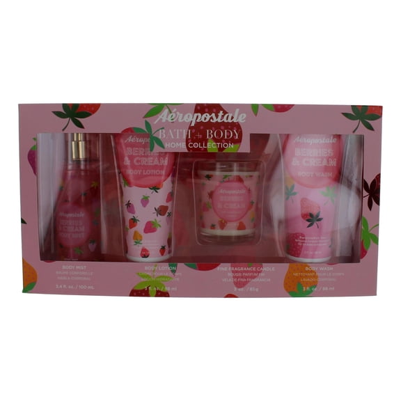 Aeropostale Berries & Cream Bath & Body Set