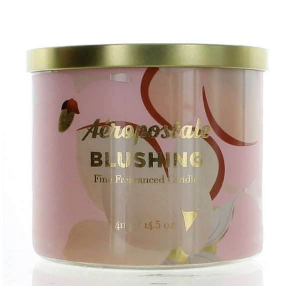 Aeropostale Blushing 3 Wick Candle Soy Wax Blend 14.5 Oz