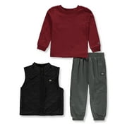 AEROPOSTALE Boys' 3-Piece Vest Set Outfit Color: black Size: 12 months