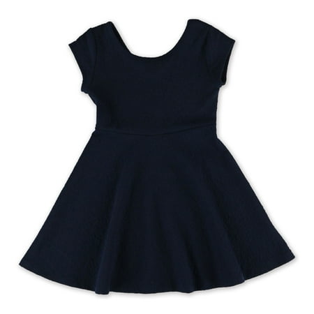 Aeropostale Girls Crepe Shift Dress, Blue, Big Kids (8-20), L (12)