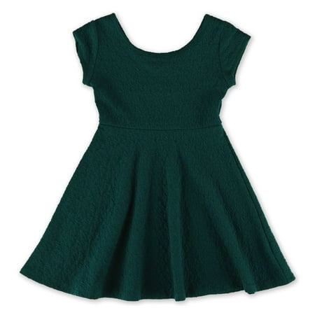 Aeropostale Girls Crepe Shift Dress, Green, Big Kids (8-20), M (10)