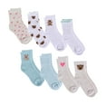 thumbnail image 1 of Aeropostale Girls Full Cushion High Quarter Sock (8-pack) – Bear Lettuce, 1 of 3