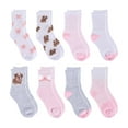 thumbnail image 1 of Aeropostale Girls Full Cushion High Quarter Kids Socks (8-pack) – Dog Lettuce, 1 of 5