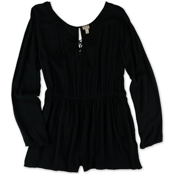 Aeropostale Juniors Diamond Ls Romper Jumpsuit