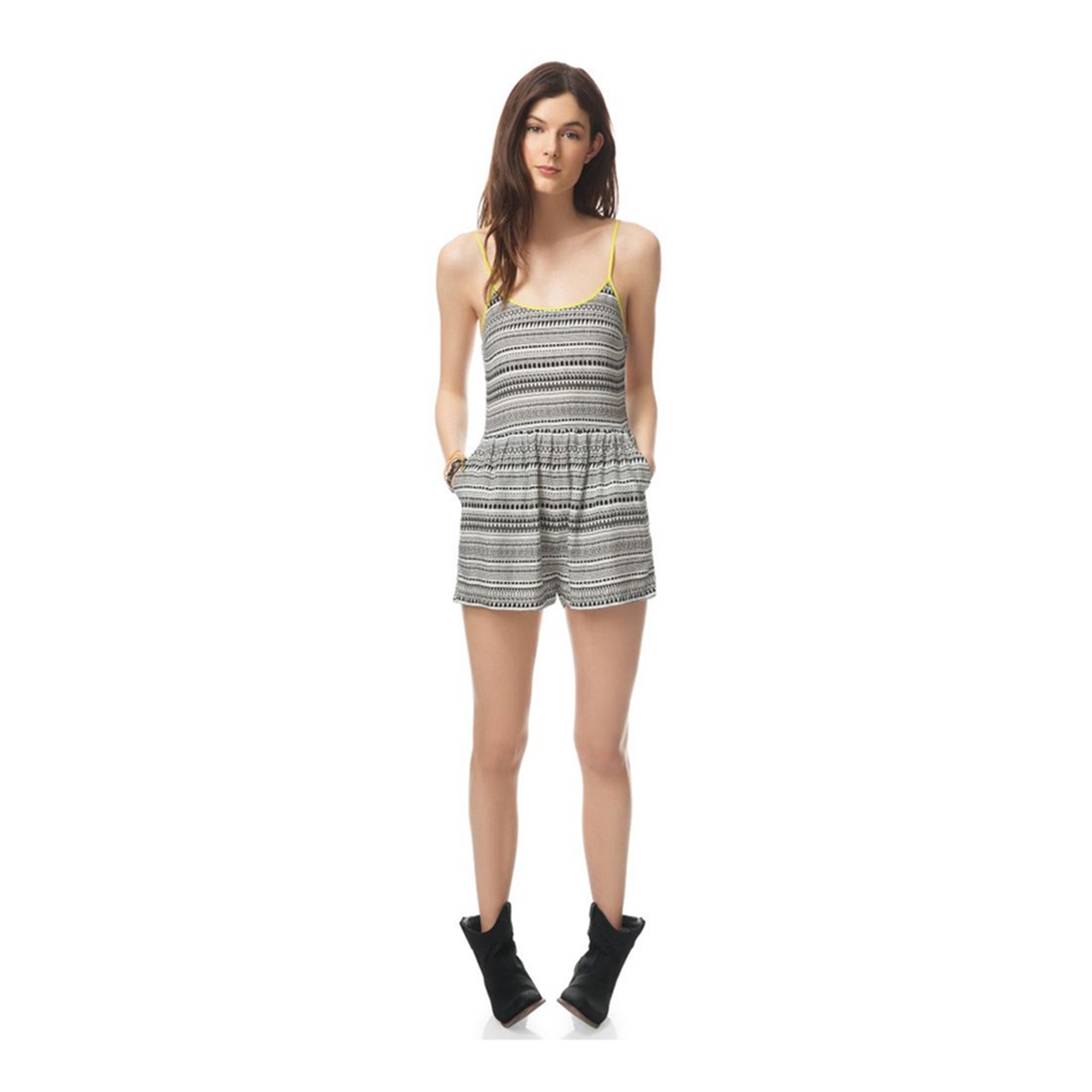 Aeropostale Juniors Geo Motif Romper Jumpsuit Walmart