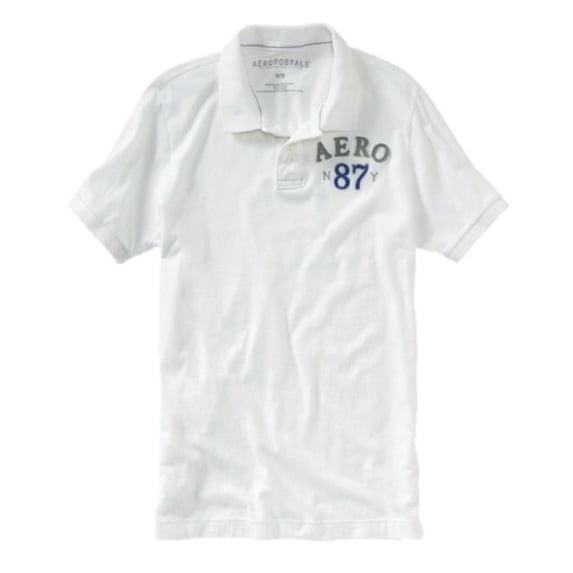 Aeropostale Men's Graphic Polo Shirt Aero 87