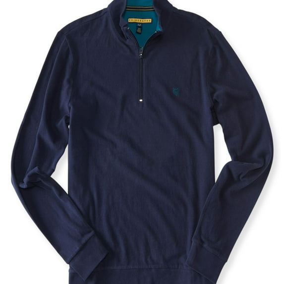 Aeropostale Mens 1/4 Zipped Sweatshirt, Blue, X-Small