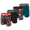 thumbnail image 1 of Aeropostale Mens Boxer Briefs 4 Pack Poly Spandex Performance Boxer Briefs Underwear(Black/Black/Charcoal/Green, Medium), 1 of 5