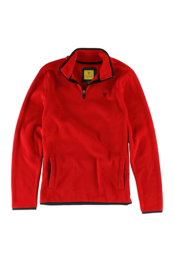 Aeropostale Mens Logo Fleece Jacket, Red, X-Small