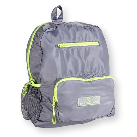 Aeropostale Unisex-Adult Nylon Pouch Standard Backpack, Grey, Small (17 in. - 22 in.)