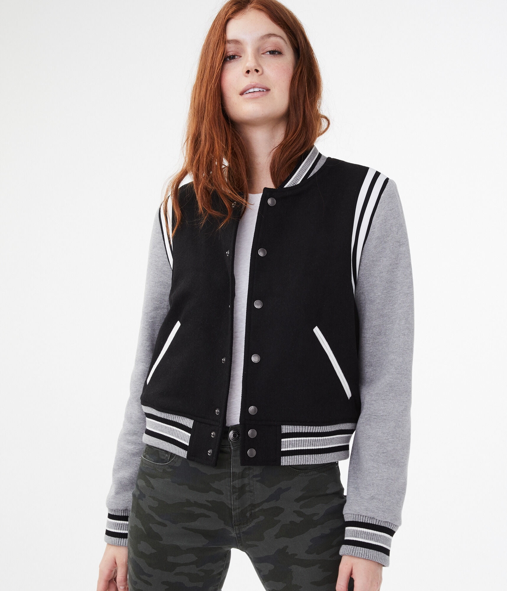 Aeropostale hot sale letterman jacket