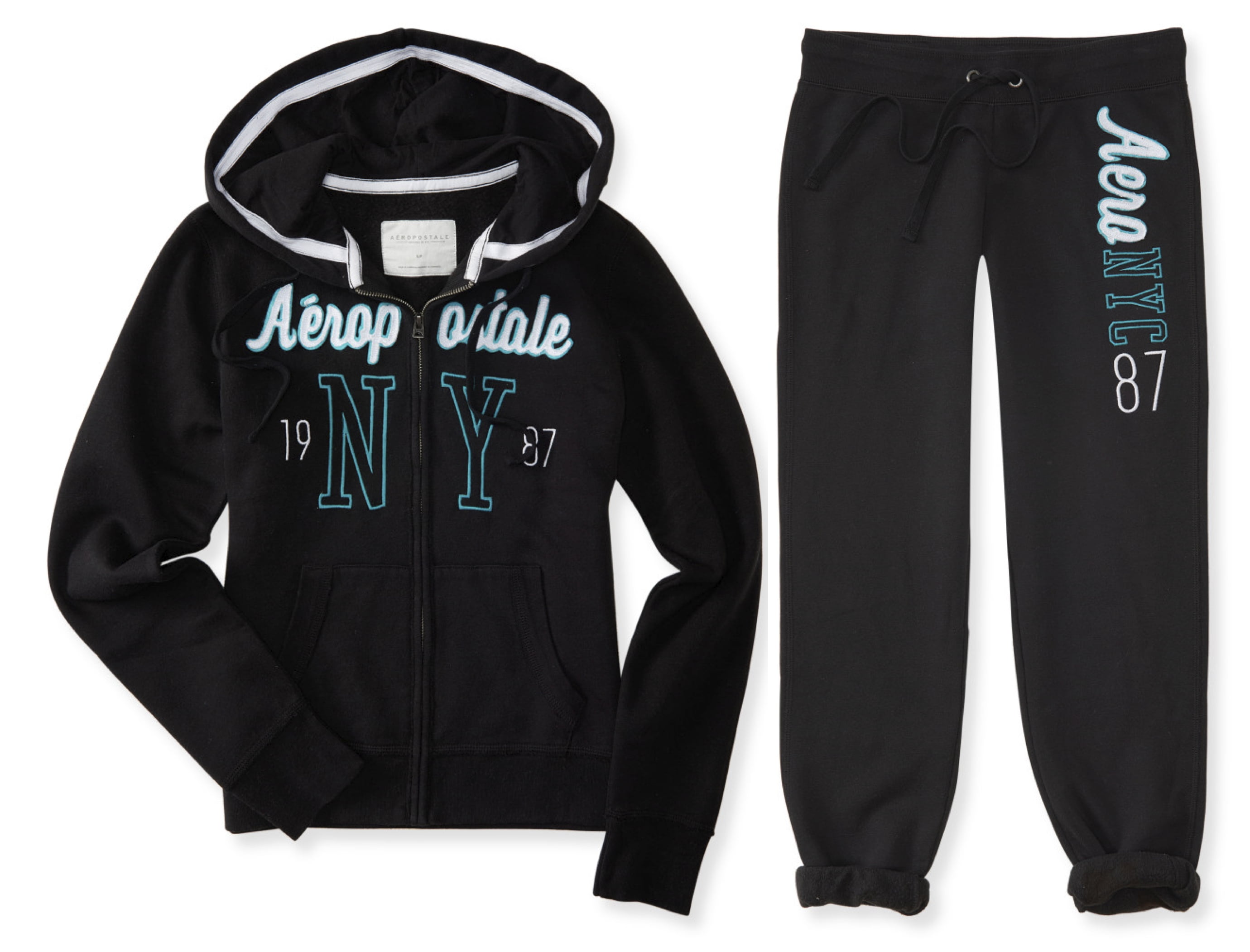 Aeropostale Womens Hoodie And Sweat Pants Set Nyc 2575