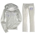 thumbnail image 1 of Aeropostale Women's Hoodie and Sweat Pants Set Script Logo, 1 of 1