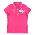 thumbnail image 1 of Aeropostale Women's Polo Shirt Aero New York Graphic Embroidered Logo Est 87, 1 of 1