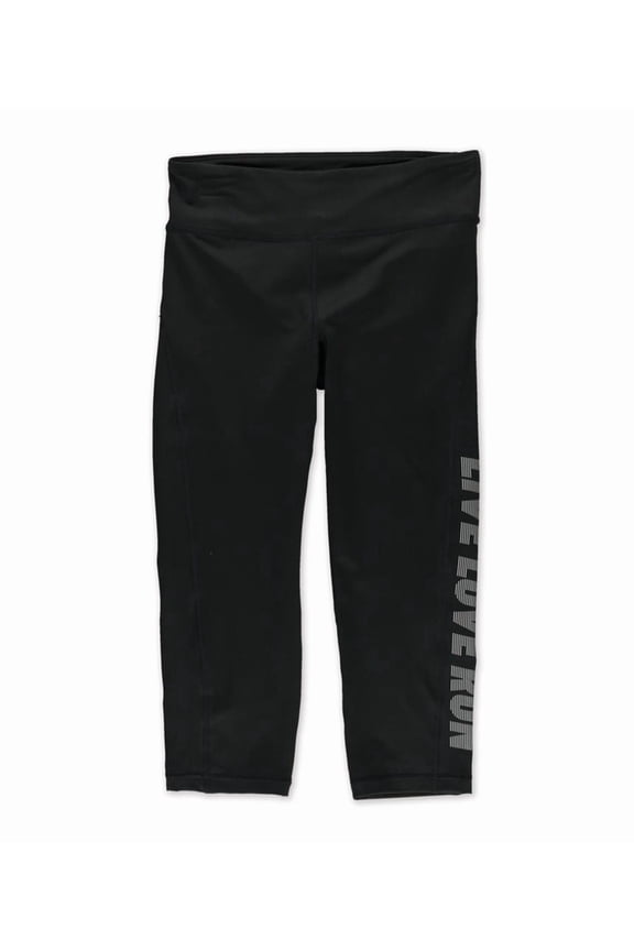 Aeropostale Womens Active Stretch Casual Legging Pants, Black, Juniors, Small