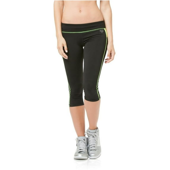 Aeropostale Womens Active Crop Athletic Track Pants, Yellow, Juniors, Medium
