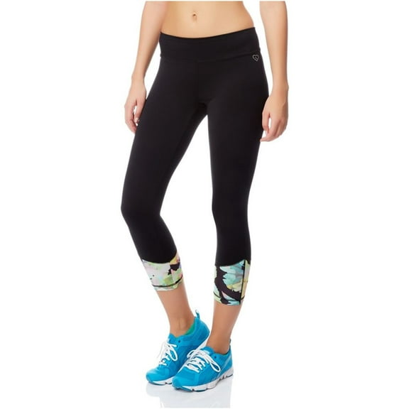 Aeropostale Womens Active Crop Legging Athletic Sweatpants, Black, Juniors, Small
