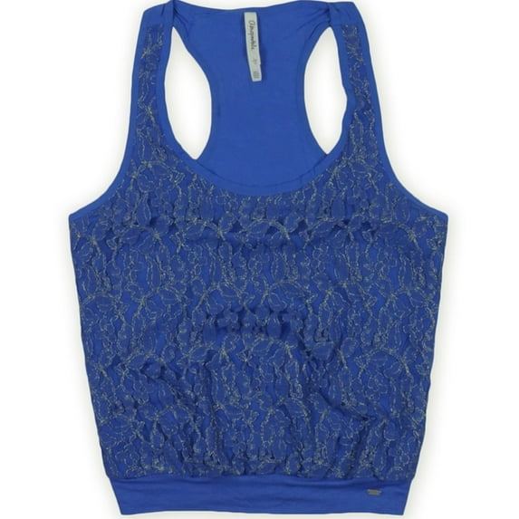 Aeropostale Womens Aero Tank Top, Blue, Juniors, Large