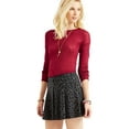 thumbnail image 1 of Aeropostale Womens Animal Print Mini Skirt, Black, Juniors, Small, 1 of 3