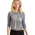 thumbnail image 1 of Aeropostale Womens As Good As Gold Graphic T-Shirt, Black, Juniors, X-Large, 1 of 2